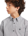 Ariat Boys Pro Series Dayne Mini Stripe Classic Fit Western Shirt
