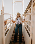 The Loretta Trouser Jean in Medium Wash