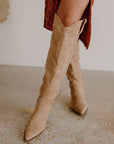 The Out West Suede Tall Cowboy Boot