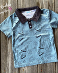 Shea Baby Desert Blue Polo Shirt