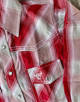 Red Plaid Men’s Western Shirt