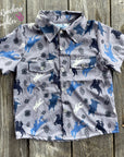 Shea Baby Short Sleeve Roughstock Pearl Snap Shirt