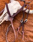 BuckStitch Betty Tack Set Pink/Chocolate
