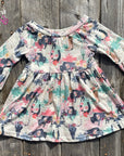 Shea Baby Bell Sleeve Wild Buffalo Dress