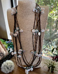38 inch long fresh water pearl necklace