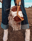 Dallas Fringe Cowhide Purse