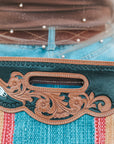 Jennie Hand Tooled Tribal Fringe Purse