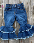 Cowgirl Hardware Double Ruffle Bell Jeans