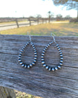Sterling silver pearls Pearl Teardrop Earrings - 3 inches