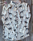 Tasha Polizzi Sheer Stallion Blouse