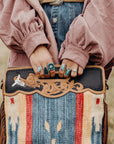 Jennie Hand Tooled Tribal Fringe Purse