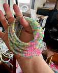 Summer anklet - colorful heishi beads