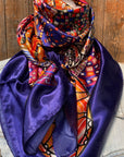 35X35"  Multi-Colored Fiesta Wild Rag / Scarf WR910