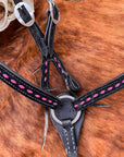 BuckStitch Betty Tack Set Pink/Black