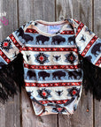 Shea Baby Buffalo Fringe Onesie