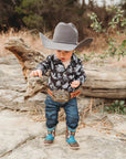 Shea Baby Wild West Pearl Snap Onesie