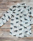 Tasha Polizzi Sheer Stallion Blouse