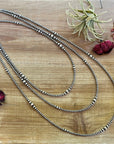 32 inch graduated Sterling Silver Pearls necklace