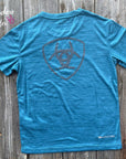 Ariat Boys Teal Charger Tee