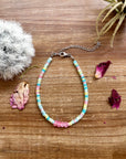 Summer anklet - colorful heishi beads