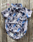 Shea Baby Short Sleeve Roughstock Pearl Snap Onesie