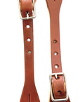 AJ Tack Youth Antique Brown Steer Head Spurs Package