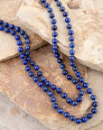 Immeasurable Blue Lapis Wrap Necklace