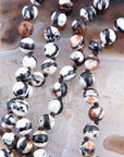 Immeasurable Jasper Black and White Wrap Necklace