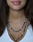 Immeasurable Jasper Black and White Wrap Necklace