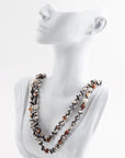 Immeasurable Jasper Black and White Wrap Necklace