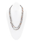 Immeasurable Jasper Black and White Wrap Necklace
