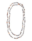 Immeasurable Jasper Black and White Wrap Necklace
