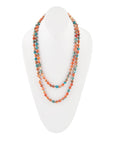 Immeasurable Orange and Blue Ocean Jade Necklace