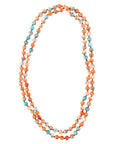 Immeasurable Orange and Blue Ocean Jade Necklace