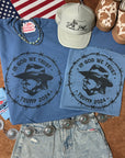 In God We Trust Cowboy Trump Graphic Tee