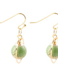 In The Loop Green Jasper Earrings