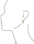 Jasper Roped Earrings - Bronze