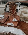 Juliet Tooled Leather Cowhide Wallet by Countryside Co.
