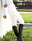 Juliette High Compression Show Breeches in White - Sample Sale