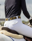Juliette High Compression Show Breeches in White - Sample Sale