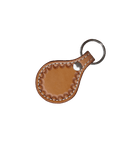Round Leather Key Chains