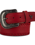 1.5 Woven Belt with Single Buckle-Smoldering Ruby