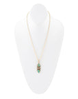 Labradorite and Turquoise Pendant Necklace