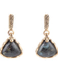 Labradorite Post Earrings