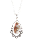 Lace Purple Matrix Pendant Necklace