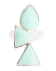 Lahana Green Chrysoprase and Sterling Silver Statement Ring