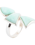 Lahana Green Chrysoprase and Sterling Silver Statement Ring