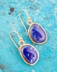 Lapis and Bronze Earrings