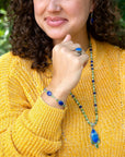 Blue Lapis and Sterling Silver Marquis Ring