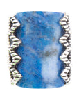 Blue Lapis Slice and Sterling Silver Ring